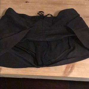Black swim skirt with panty